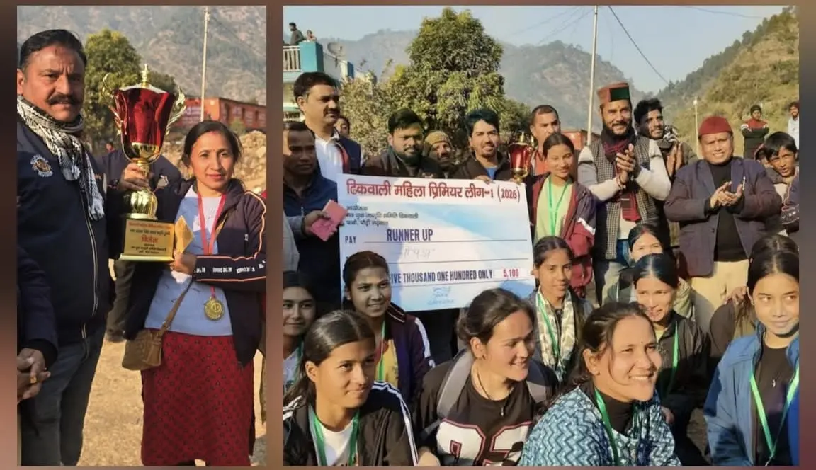 सैंजी महिला क्रिकेट टीम पहली बार टूर्नामेंट खेलकर बनी विजेता