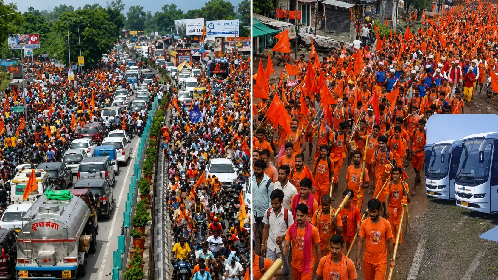 हरिद्वार में कांवड़ मेले में उमड़ा आस्था का महासैलाब, एक करोड़ श्रद्धालु पहुंचे