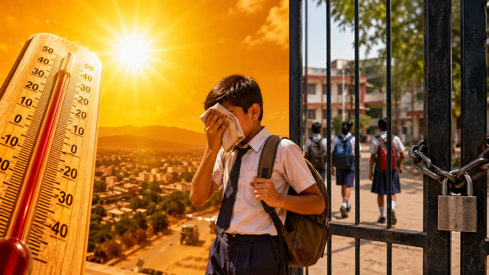 देहरादून में गर्मी का कहर, 17 साल का रिकॉर्ड टूटा; लू के चलते स्कूल बंद