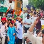 देहरादून में दो मोर्चों पर प्रदर्शन, विपक्ष ने चुनाव आयोग तो प्रधानों ने सरकार को घेरा